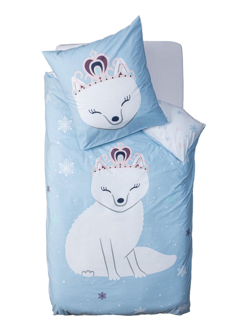 Housse de couette - Atmosphera for Kids - 100 % Coton 57 Fils/cm² Bleu - Kiabi