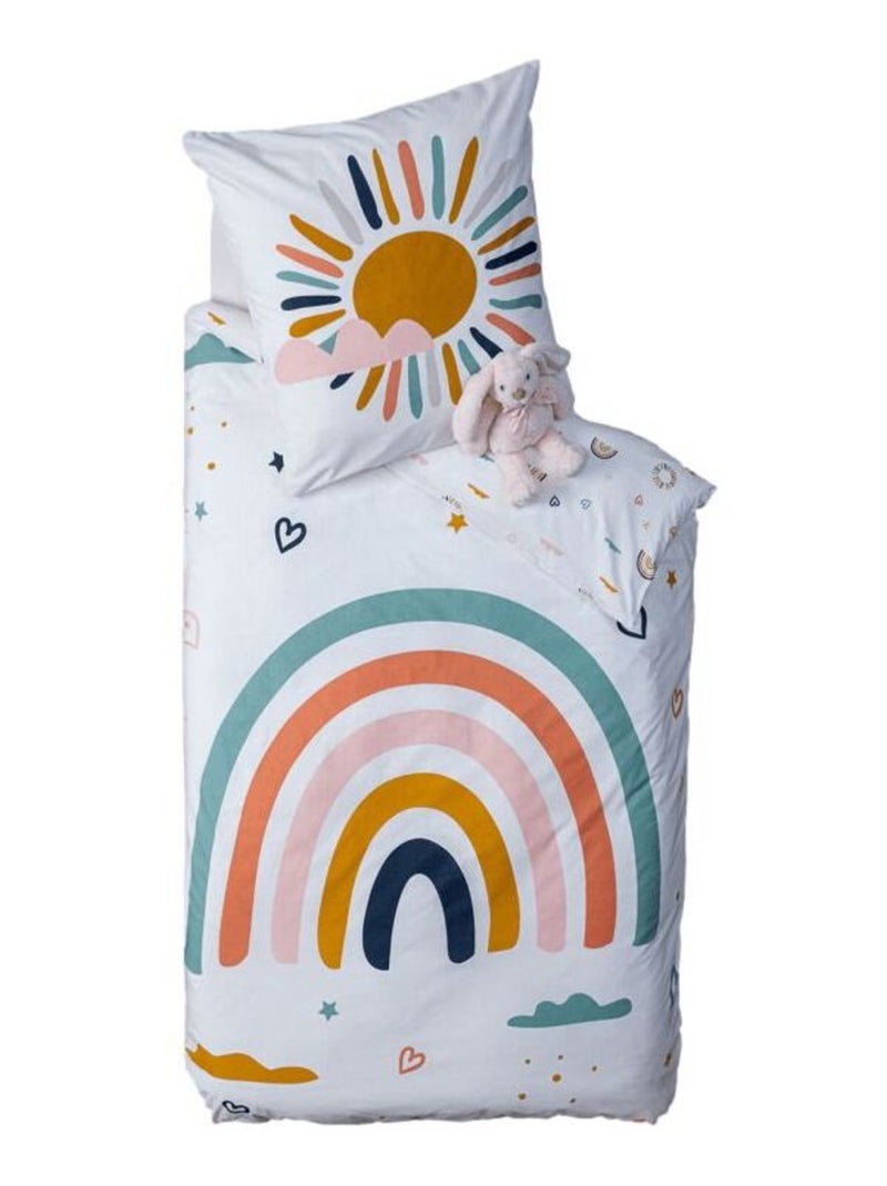 Housse de couette - Atmosphera for Kids - 100 % Coton 57 Fils/cm² Multicolore - Kiabi