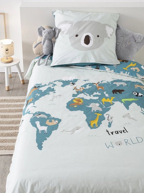 Housse de couette - Atmosphera for Kids - 100 % Coton 57 Fils/cm² - Kiabi