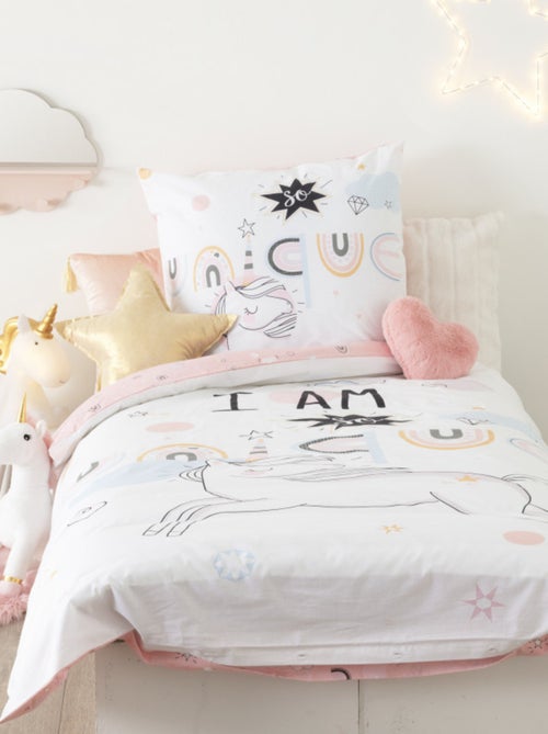 Housse de couette - Atmosphera for Kids - 100 % Coton 57 Fils/cm² - Kiabi