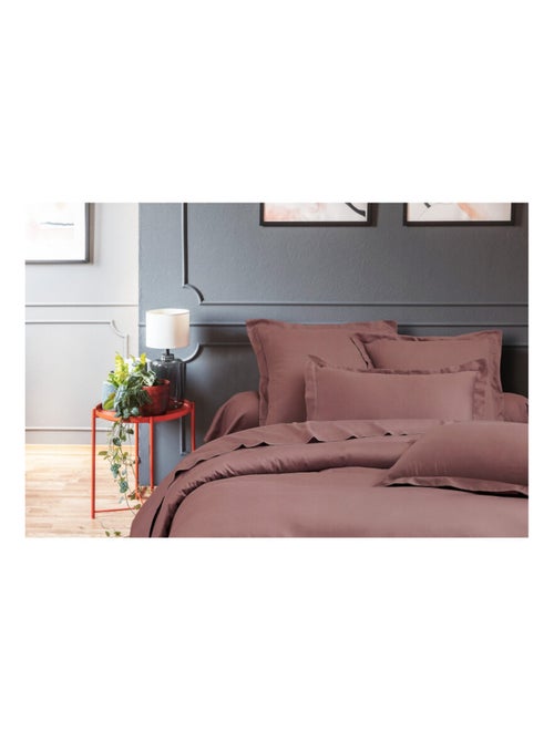 Housse de couette - Blanc avenue Paris - 100% Satin de coton Peigné" / 80 fils/cm² - Kiabi