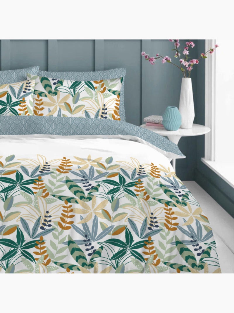 Housse de couette - Copenhagen - 100 % Coton 57 Fils/cm² Blanc - Kiabi