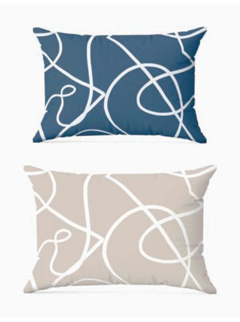 Housse de couette - Copenhagen - 100 % Coton 57 Fils/cm² Bleu - Kiabi