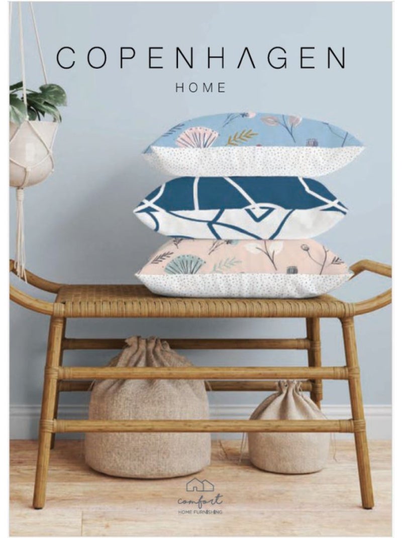 Housse de couette - Copenhagen - 100 % Coton 57 Fils/cm² Bleu - Kiabi