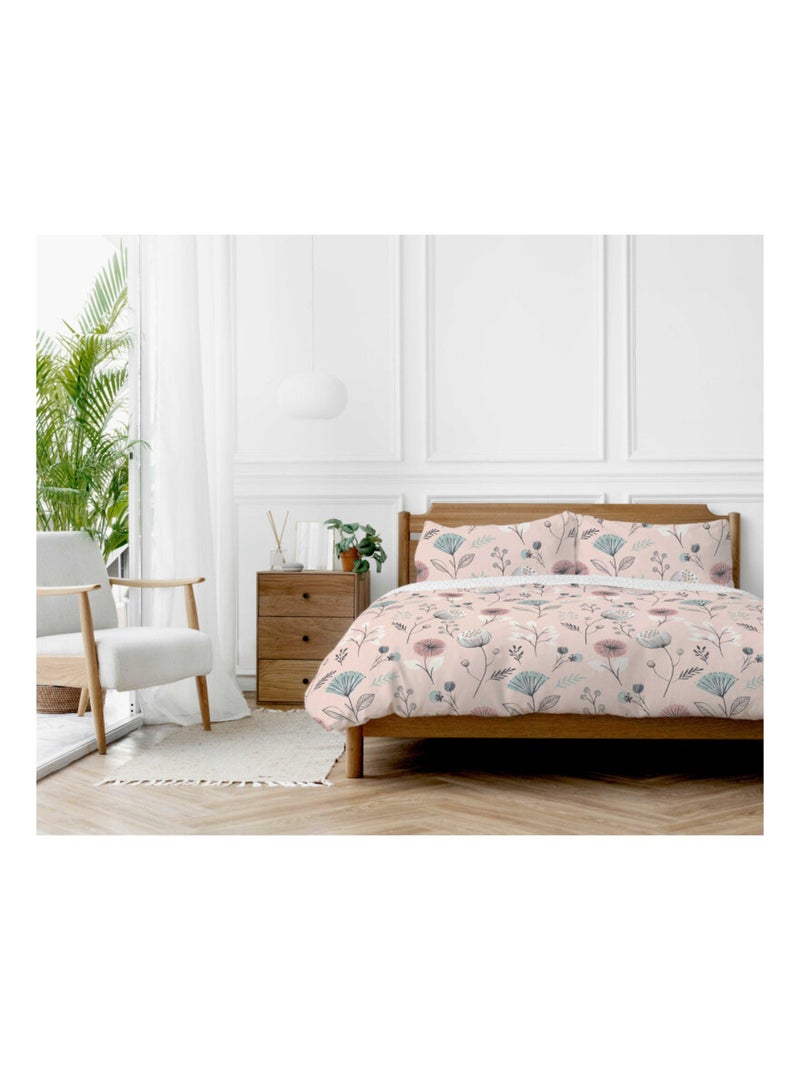 Housse de couette - Copenhagen - 100 % Coton 57 Fils/cm² Blush - Kiabi
