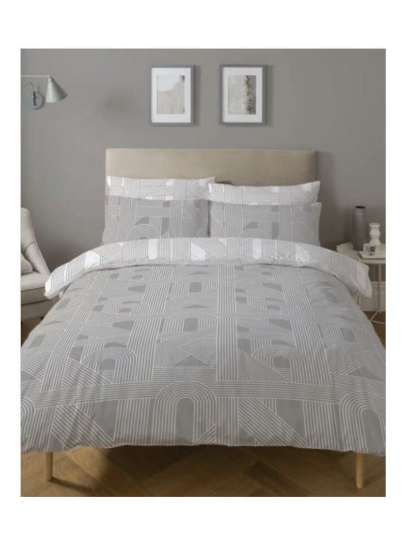 Housse de couette - Copenhagen - 100 % Coton 57 Fils/cm² Multicolore - Kiabi