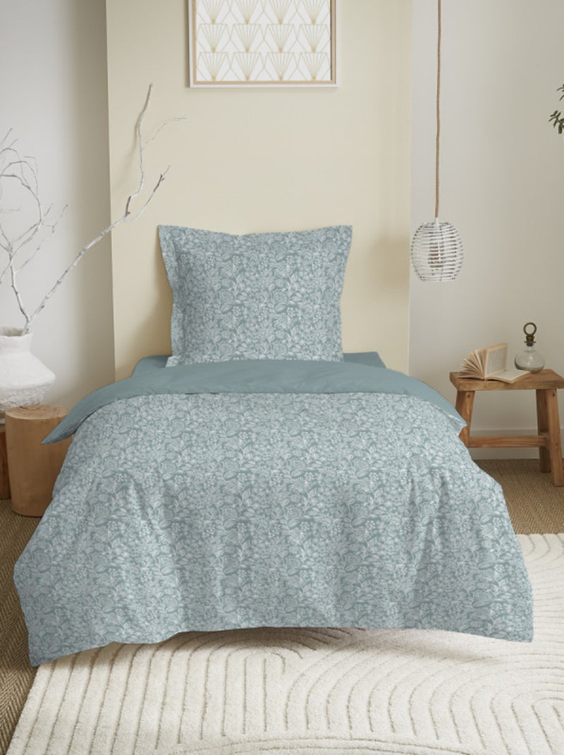 Housse de couette - Coton Pur - 100 % Coton 57 Fils/cm² Argent - Kiabi