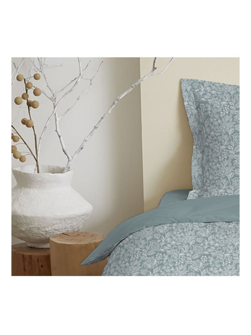 Housse de couette - Coton Pur - 100 % Coton 57 Fils/cm² Argent - Kiabi