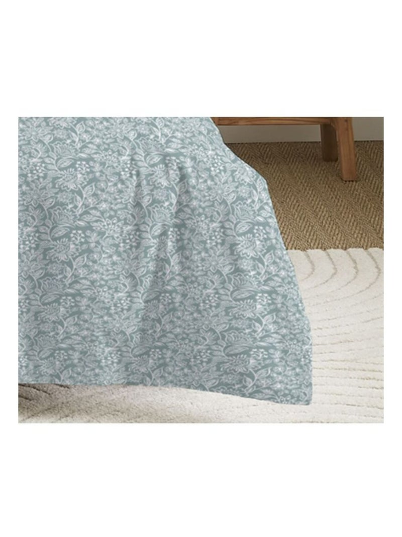 Housse de couette - Coton Pur - 100 % Coton 57 Fils/cm² Argent - Kiabi