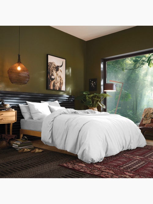 Housse de couette - Coton Pur - 100 % Coton 57 Fils/cm² - Kiabi Housse de couette - Coton Pur - 100 % Coton 57 Fils/cm² - Kiabi