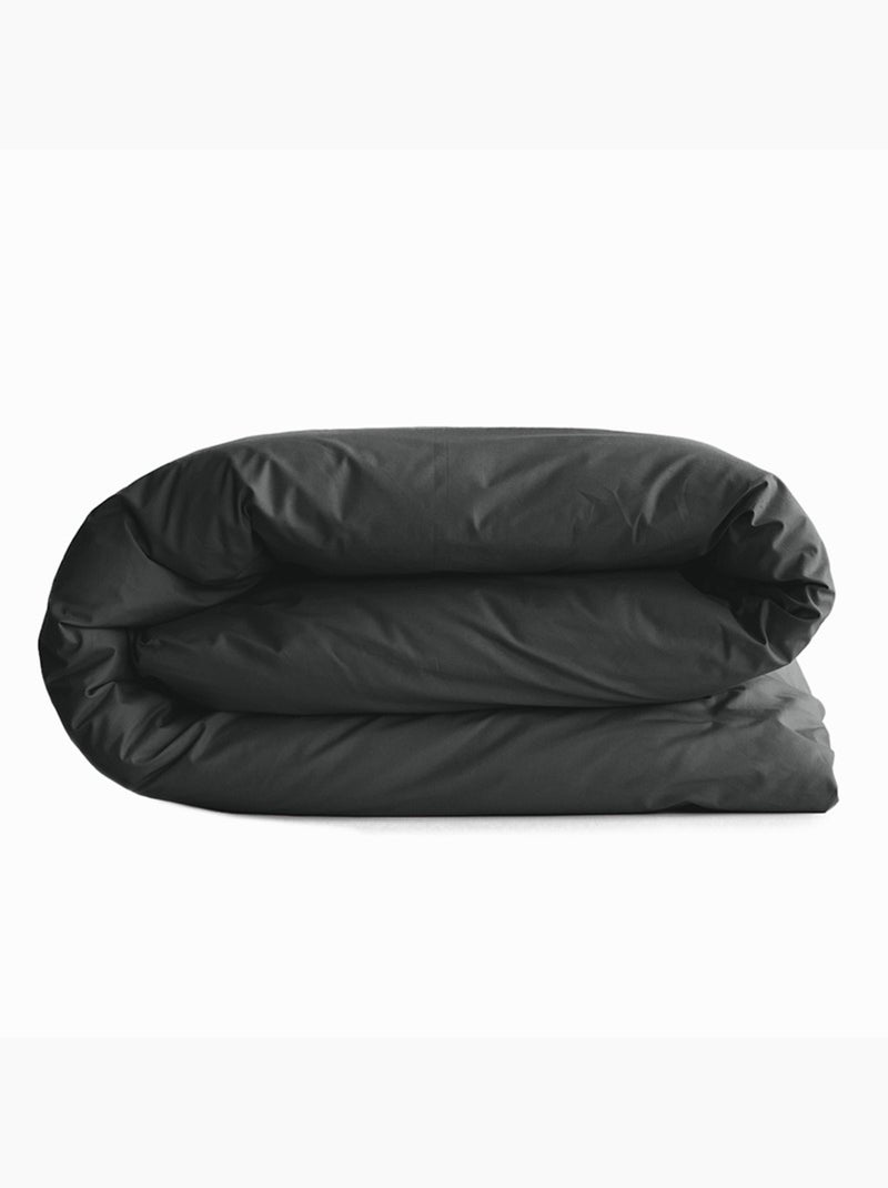 Housse de couette - Coton Pur - 100 % Coton 57 Fils/cm² Marron foncé - Kiabi