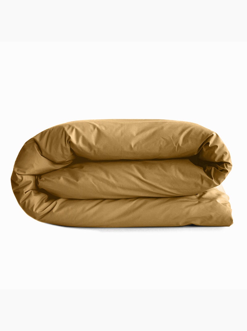Housse de couette - Coton Pur - 100 % Coton 57 Fils/cm² Miel - Kiabi
