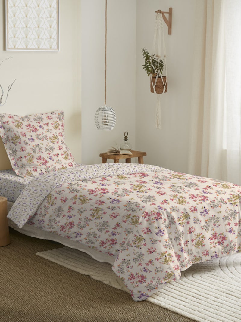 Housse de couette - Coton Pur - 100 % Coton 57 Fils/cm² Rose - Kiabi