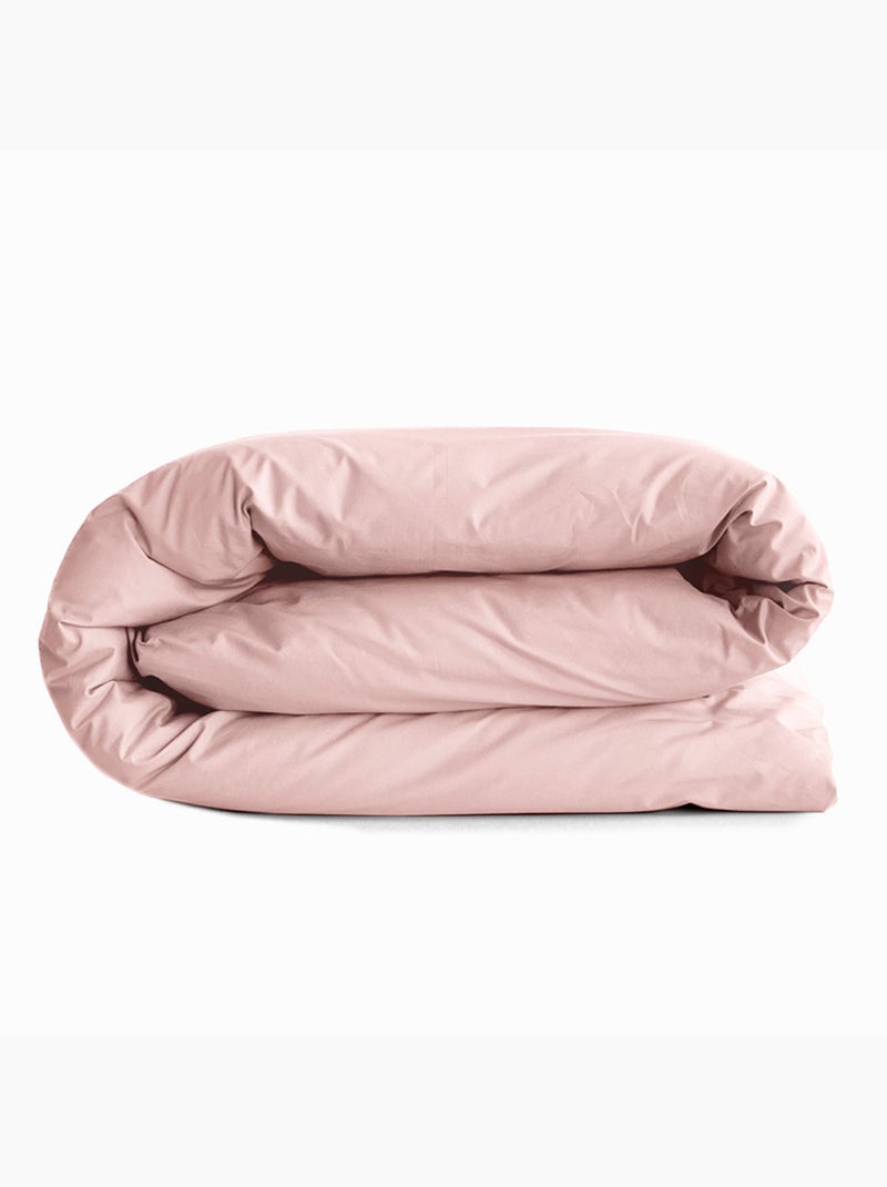 Housse de couette - Coton Pur - 100 % Coton 57 Fils/cm² Rose pâle - Kiabi