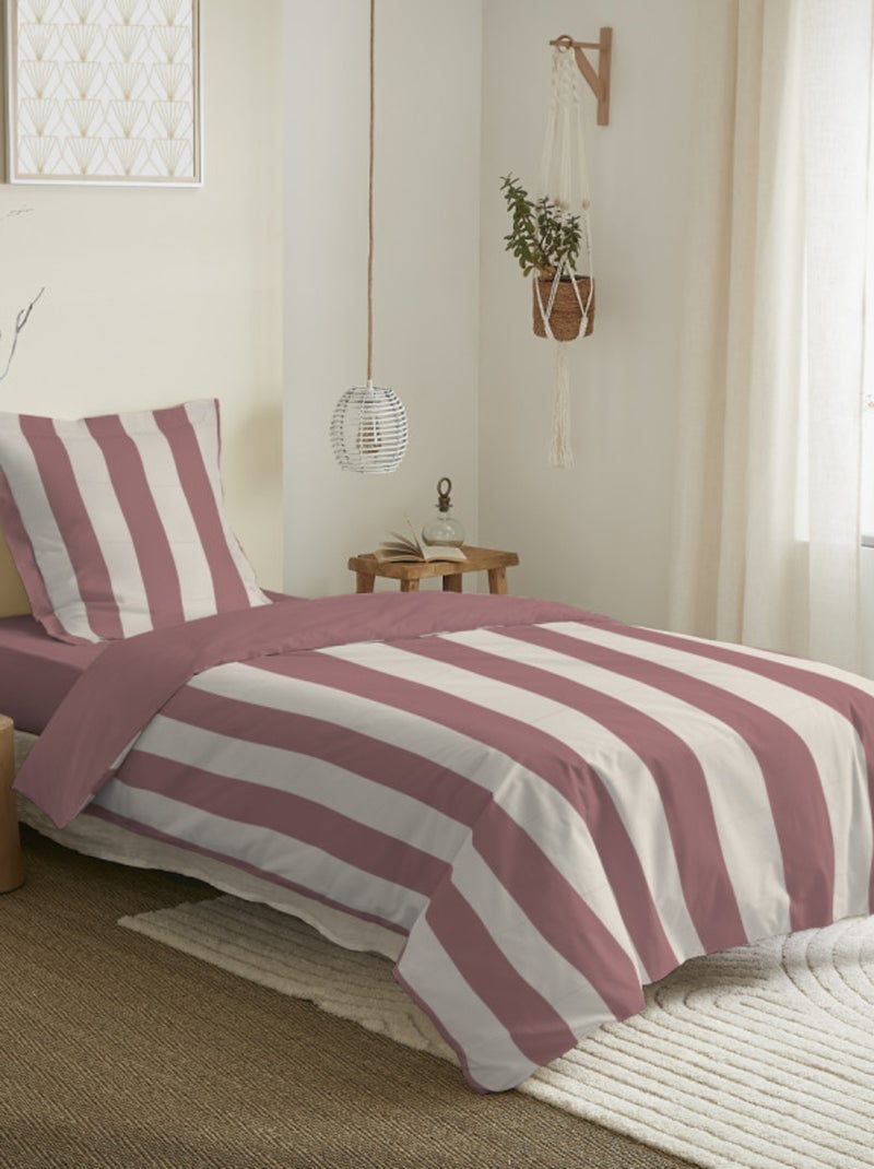 Housse de couette - Coton Pur - 100 % Coton 57 Fils/cm² Rouge - Kiabi