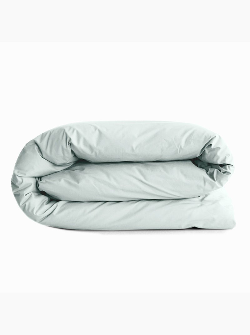 Housse de couette - Coton Pur - 100 % Coton 57 Fils/cm² Vert menthe - Kiabi