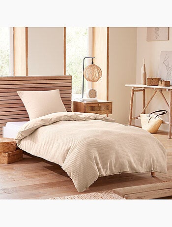 Housse de couette - Coton Pur - 100 % Coton Nid d'abeille