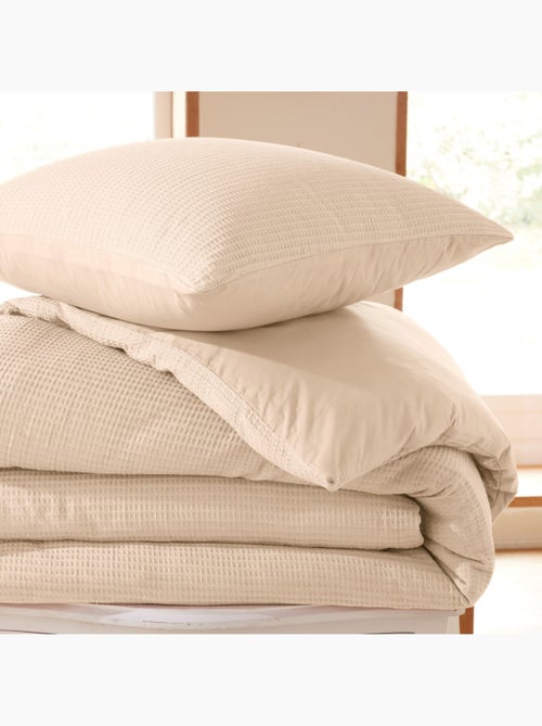 Housse de couette - Coton Pur - 100 % Coton Nid d'abeille - Kiabi Housse de couette - Coton Pur - 100 % Coton Nid d'abeille - Kiabi