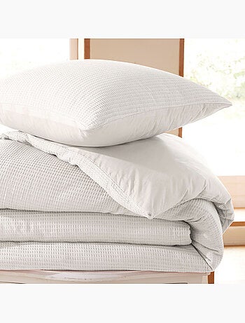 Housse de couette - Coton Pur - 100 % Coton Nid d'abeille