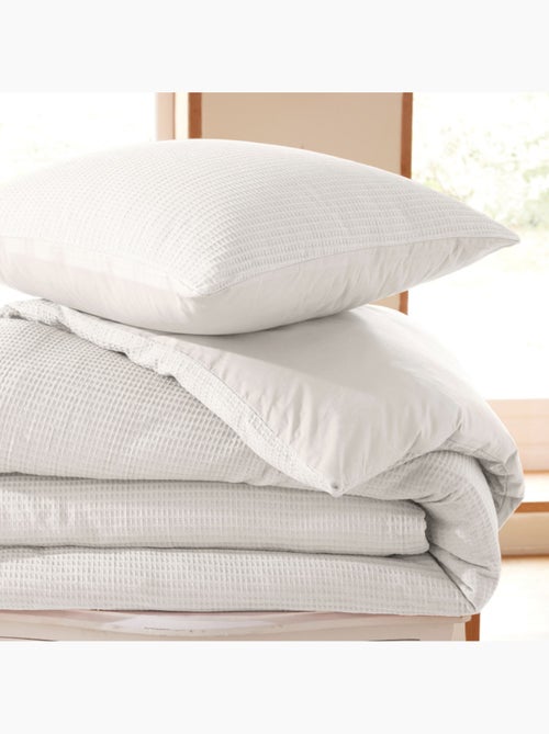 Housse de couette - Coton Pur - 100 % Coton Nid d'abeille - Kiabi