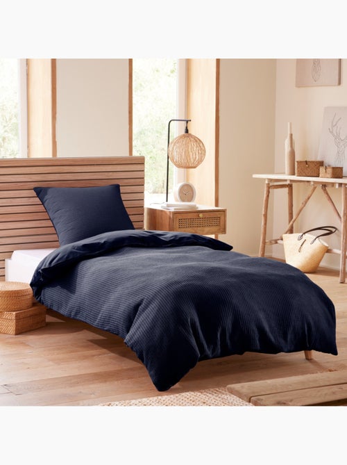 Housse de couette - Coton Pur - 100 % Coton Nid d'abeille - Kiabi Housse de couette - Coton Pur - 100 % Coton Nid d'abeille - Kiabi