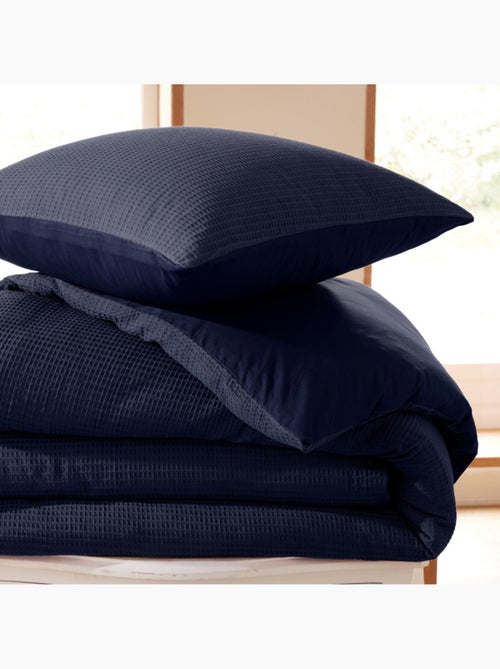 Housse de couette - Coton Pur - 100 % Coton Nid d'abeille - Kiabi Housse de couette - Coton Pur - 100 % Coton Nid d'abeille - Kiabi