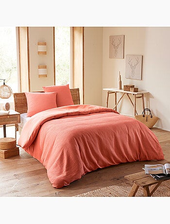 Housse de couette - Coton Pur - 100 % Coton Nid d'abeille