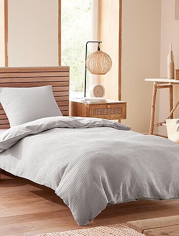 Housse de couette - Coton Pur - 100 % Coton Nid d'abeille