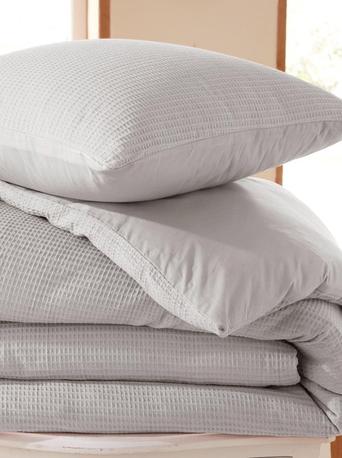 Housse de couette - Coton Pur - 100 % Coton Nid d'abeille - Kiabi Housse de couette - Coton Pur - 100 % Coton Nid d'abeille - Kiabi