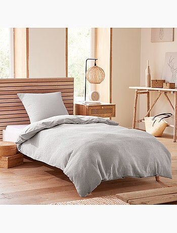 Housse de couette - Coton Pur - 100 % Coton Nid d'abeille