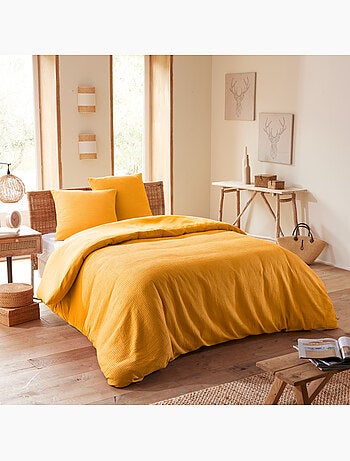 Housse de couette - Coton Pur - 100 % Coton Nid d'abeille