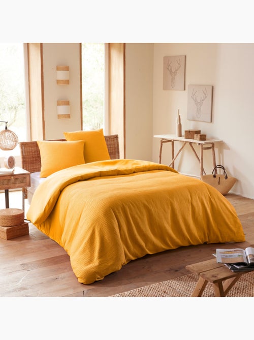 Housse de couette - Coton Pur - 100 % Coton Nid d'abeille - Kiabi Housse de couette - Coton Pur - 100 % Coton Nid d'abeille - Kiabi