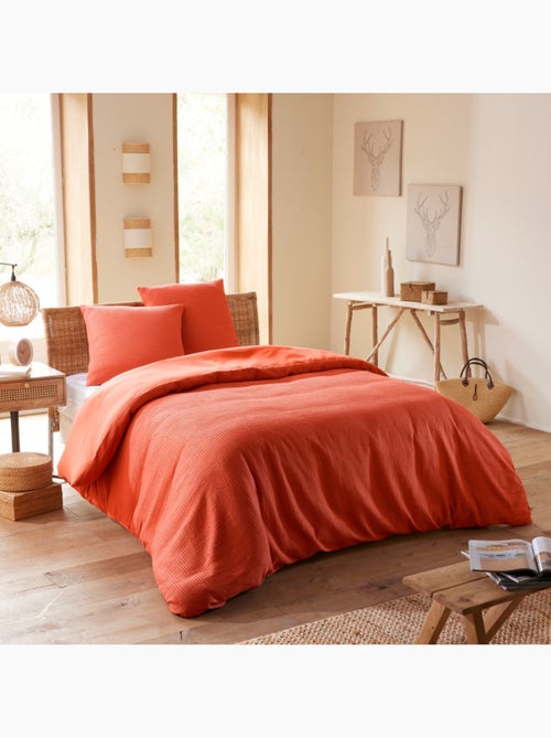 Housse de couette - Coton Pur - 100 % Coton Nid d'abeille - Kiabi Housse de couette - Coton Pur - 100 % Coton Nid d'abeille - Kiabi