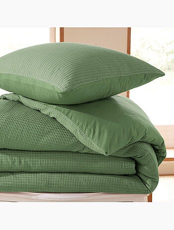 Housse de couette - Coton Pur - 100 % Coton Nid d'abeille