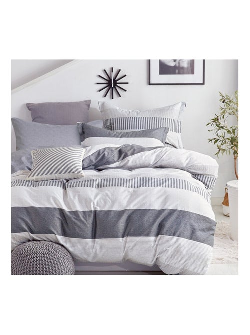 Housse de couette - Coton Pur - 100% Coton peigné longues fibres - Kiabi