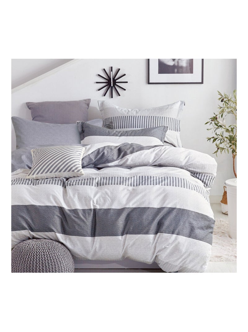Housse de couette - Coton Pur - 100% Coton peigné longues fibres Multicolore - Kiabi