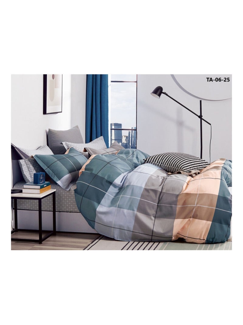 Housse de couette - Coton Pur - 100% Coton peigné longues fibres Vert anis - Kiabi