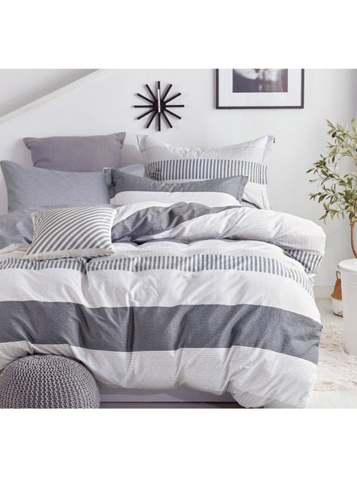 Housse de couette - Coton Pur - 100% Percale de coton peigné - Kiabi