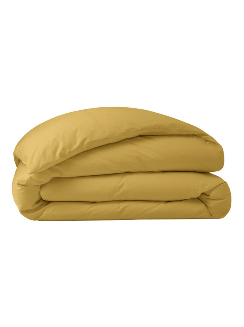Housse de couette - Coton Pur - 100% Percale de coton peigné Orange - Kiabi