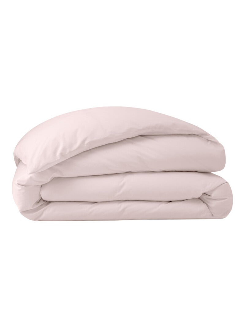 Housse de couette - Coton Pur - 100% Percale de coton peigné Rose - Kiabi