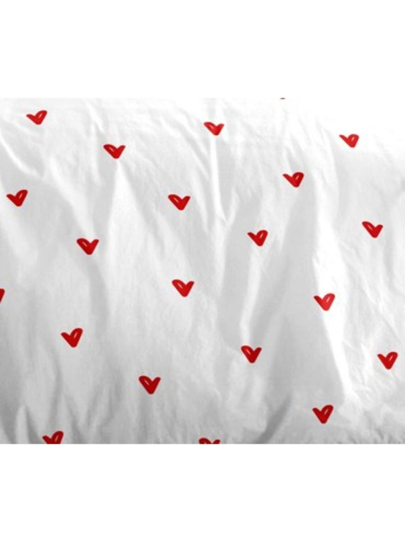 Housse de couette - Coton Pur - 100% Polyester Rouge - Kiabi