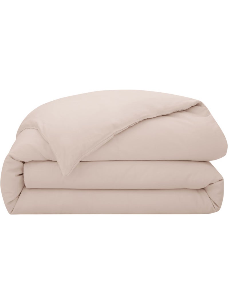 Housse de couette - Coton Pur - 100% Satin de coton Peigné" / 120 fils/cm² Blush - Kiabi