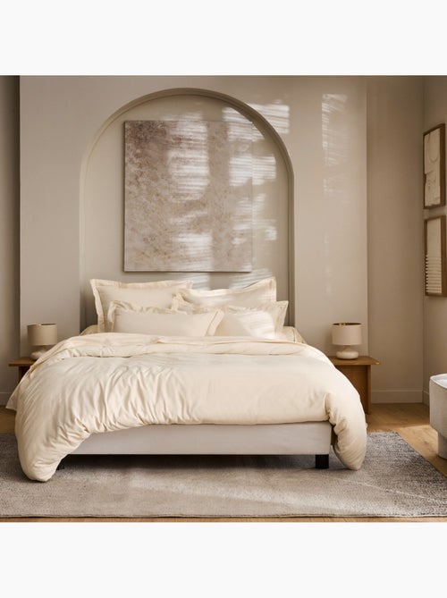 Housse de couette - Coton Pur - 100% Satin de coton Peigné" / 120 fils/cm² - Kiabi Housse de couette - Coton Pur - 100% Satin de coton Peigné" / 120 fils/cm² - Kiabi