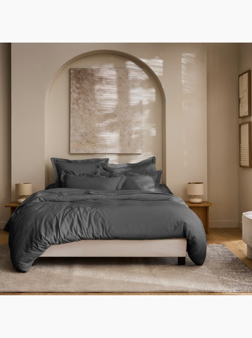 Housse de couette - Coton Pur - 100% Satin de coton Peigné" / 120 fils/cm² - Kiabi Housse de couette - Coton Pur - 100% Satin de coton Peigné" / 120 fils/cm² - Kiabi