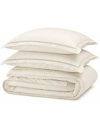 Housse de couette - coton pur - 100% satin de coton peigné" / 120 fils/cm²