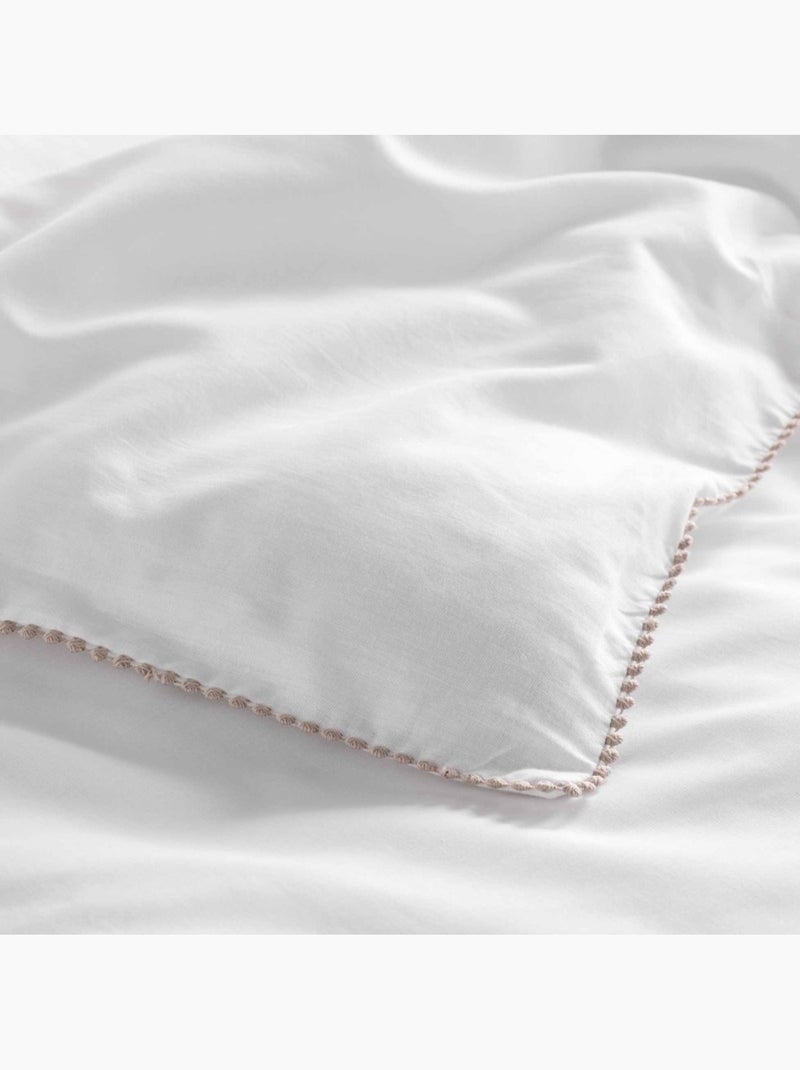 Housse de couette - Douceur d'intérieur - 100 % Coton 57 Fils/cm² Blanc - Kiabi