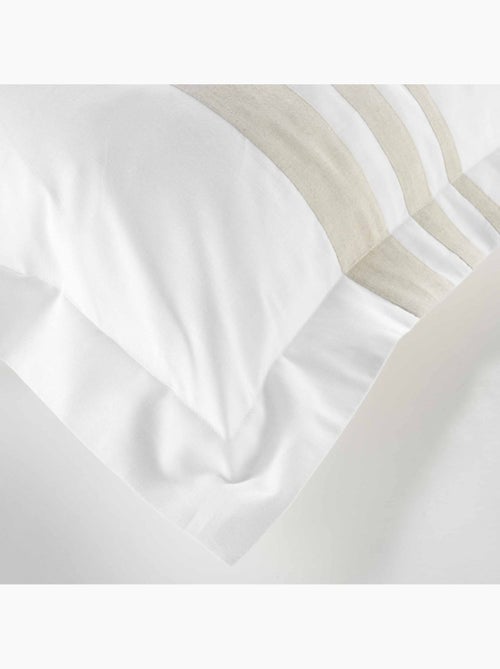 Housse de couette - Douceur d'intérieur - 95% Coton / 5% Lin / 57 Fils/cm² - Kiabi Housse de couette - Douceur d'intérieur - 95% Coton / 5% Lin / 57 Fils/cm² - Kiabi