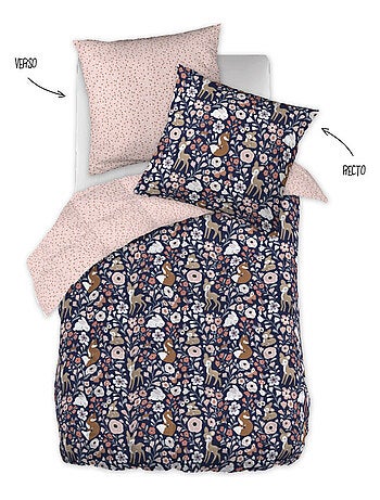 Housse de couette - L'effet papillon - 100 % Coton 57 Fils/cm²