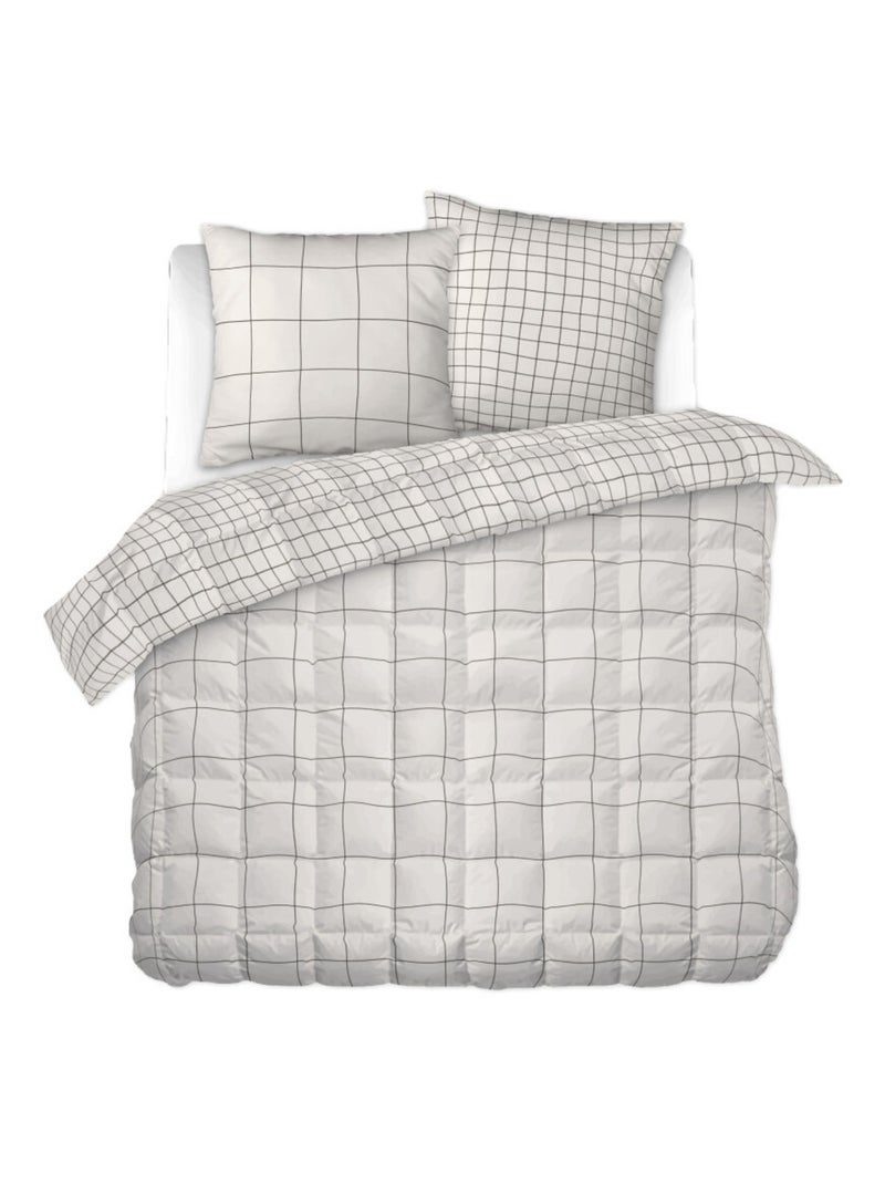 Housse de couette - L'effet papillon - 100 % Coton 57 Fils/cm² Blanc - Kiabi