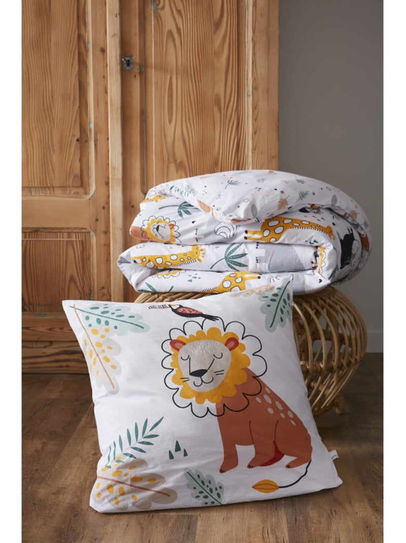 Housse de couette - L'effet papillon - 100 % Coton 57 Fils/cm² Blanc - Kiabi